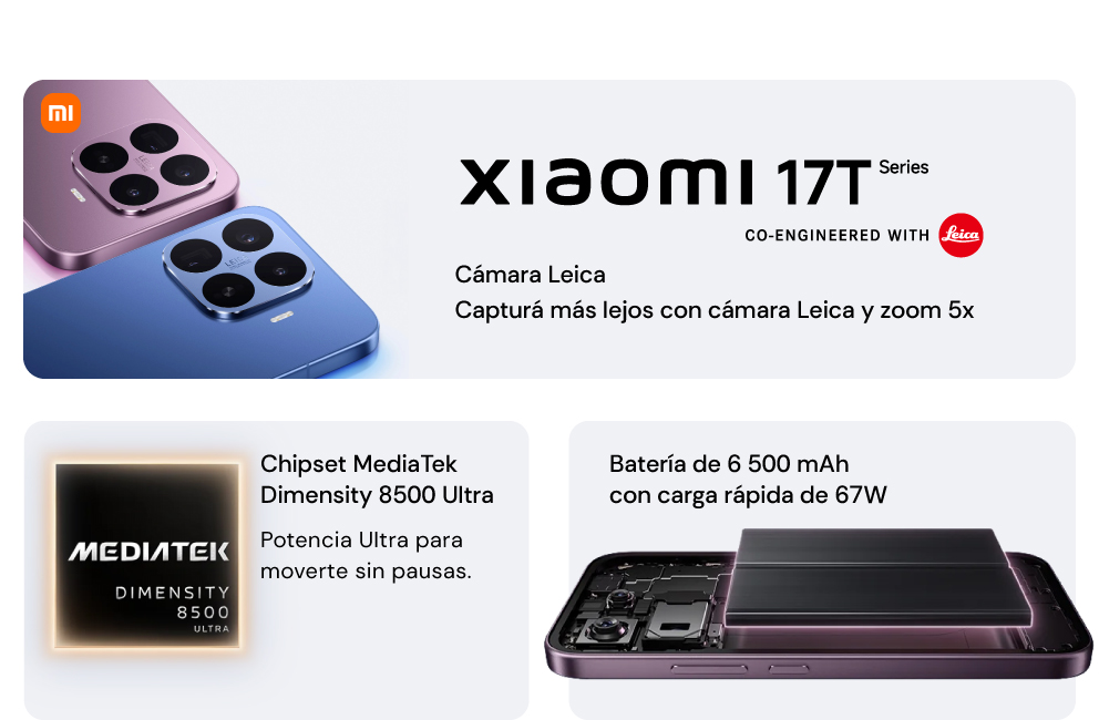 Xiaomi 17T con cámara Leica 