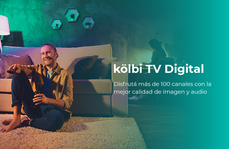kölbi TV Digital. Disfrutá más de 100 canales con la mejor calidad de imagen y audio