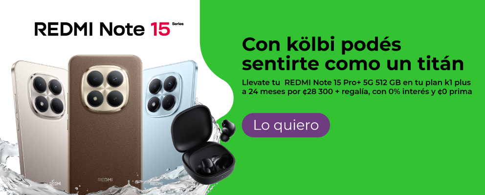 Llevate tu REDMI Note 15 series con 0% interés y 0 prima + regalía
