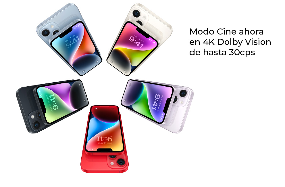Apple iPhone 14 modo cine ahora en 4k