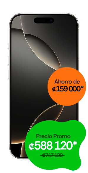 iPhone 16 Pro vista frontal