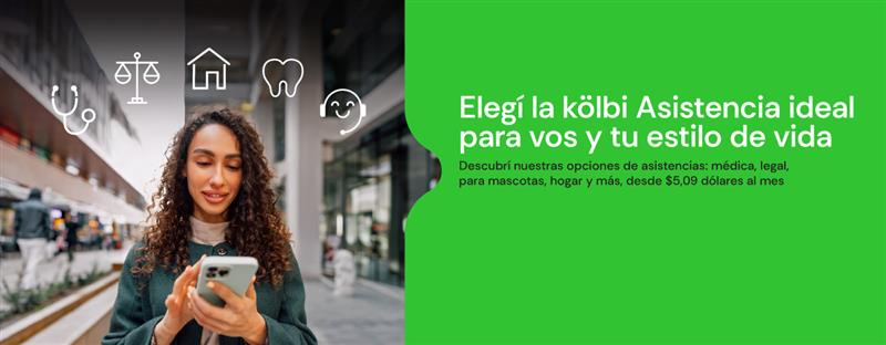 Elegí la kölbi Asistencia ideal para vos y tu estilo de vida