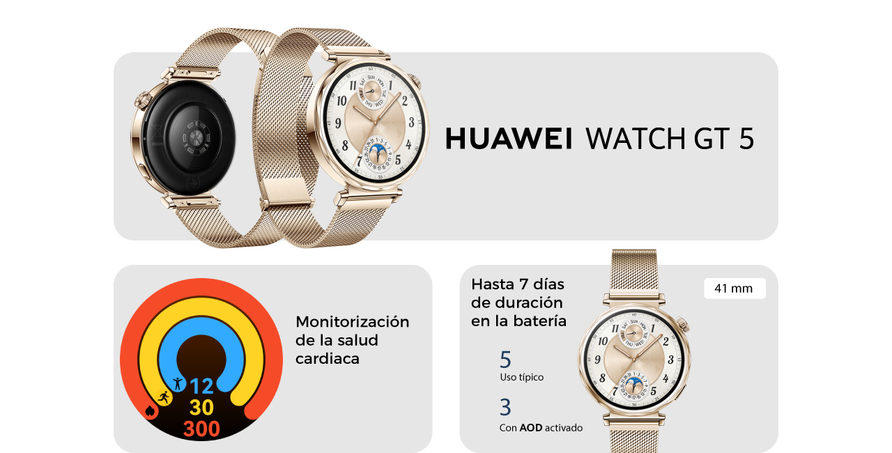 Huawei Watch GT 5: hasta 7 días de duración en la batería