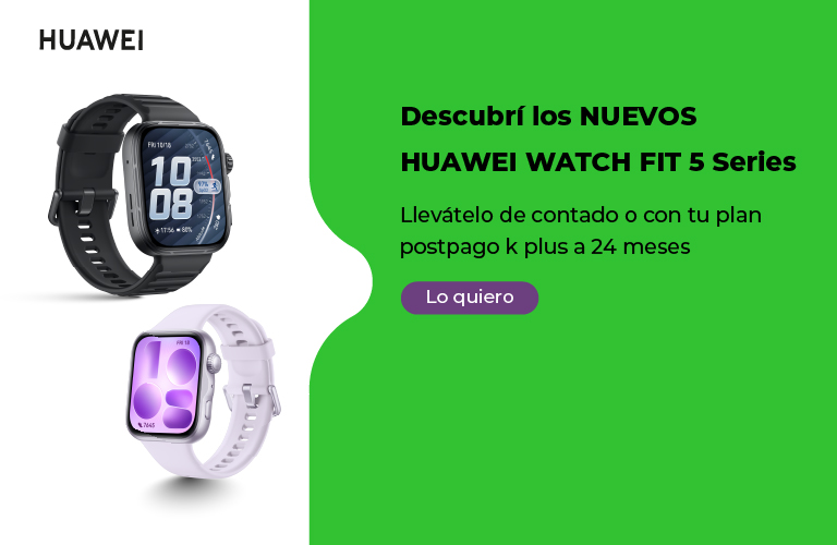 Descubrí los nuevos Huawei Watch Fit 5 series